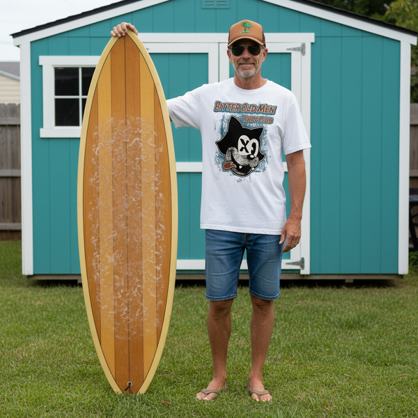 Surf Bitter Old Men Surf Club Stray Cat T-Shirt