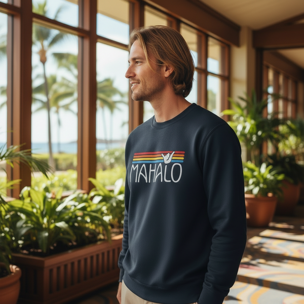 Surf Mahalo Embroidered Sweatshirt