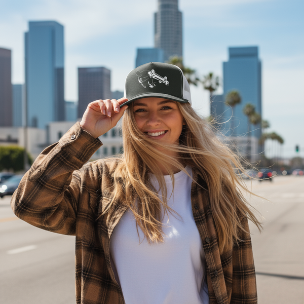 Skate Backside Air Yupoong flat bill Trucker Cap