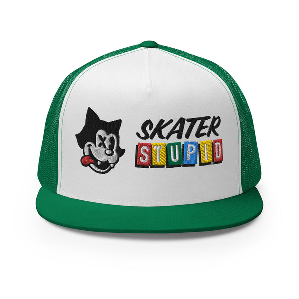 Skater Stupid Yupoong Trucker Cap