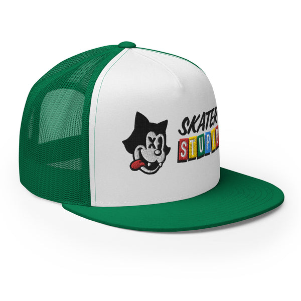 Skater Stupid Yupoong Trucker Cap