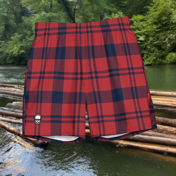 Lumberjack flannel Men's swim trunks