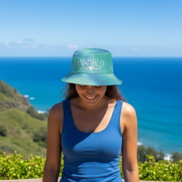 Surf Mahalo for the wave reversible bucket hat