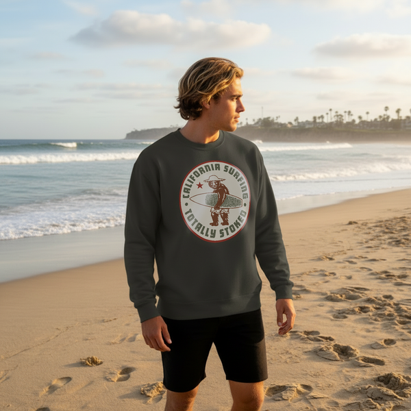 Surf California Surfing Premium Sweatshirt