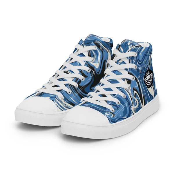 Water Men’s high top canvas shoes