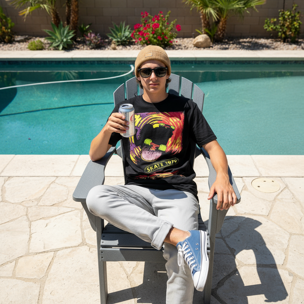 Skate Psychedelic Poster T-Shirt