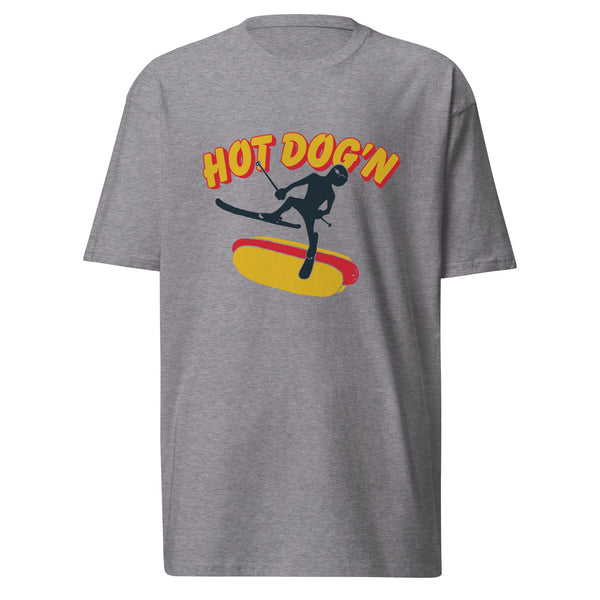 Snow Hot Dog'n Men’s premium heavyweight tee