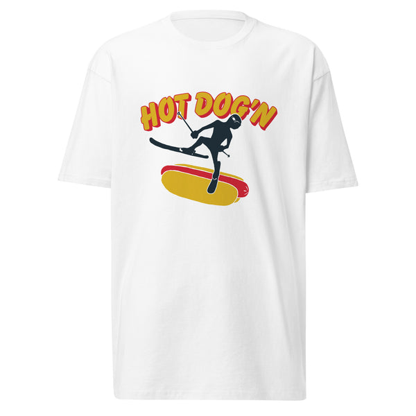 Snow Hot Dog'n Men’s premium heavyweight tee