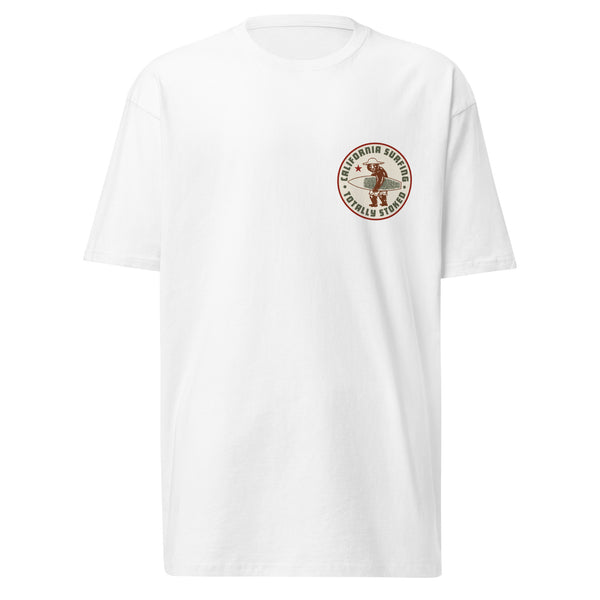 Surf California Surfing premium heavyweight tee