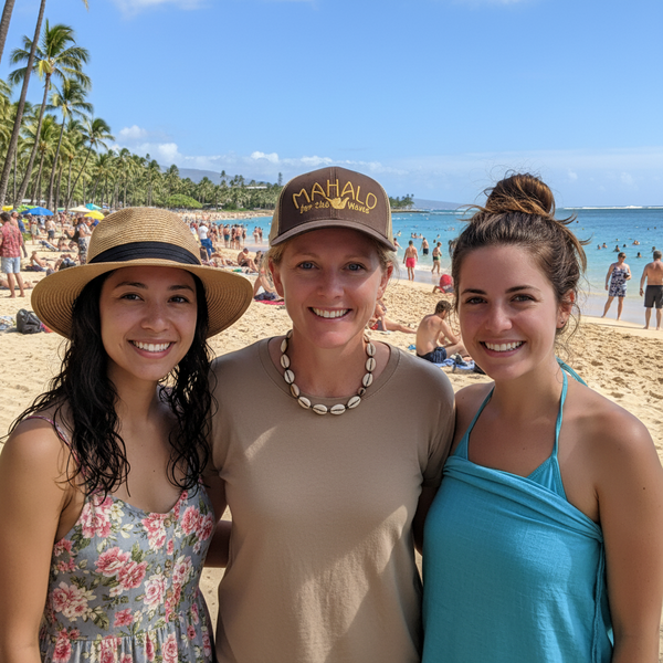 Surf Mahalo for the waves Trucker Cap