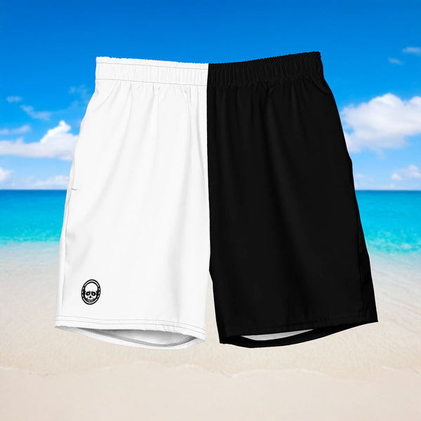 Black & White Men's swim trunks