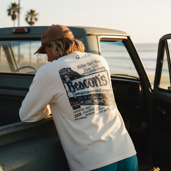 Surf Beacon's Beach Sign long sleeve shirt