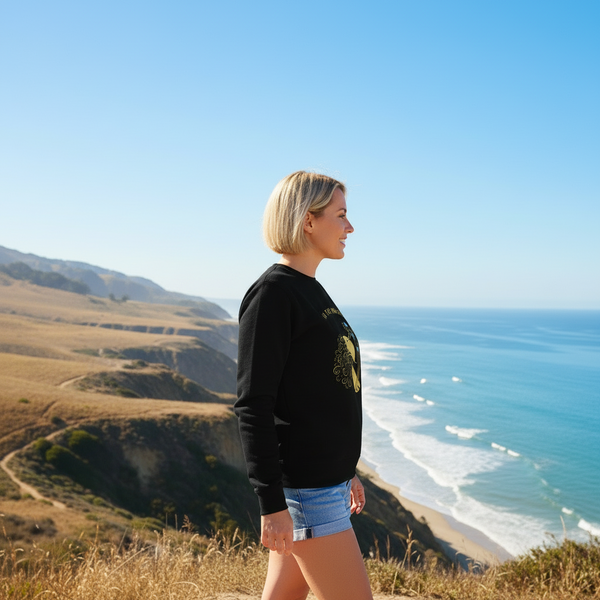 Surfer Girl in the Moment Premium Sweatshirt Women