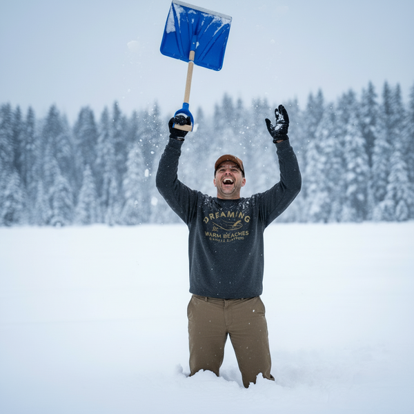 Surf Dreaming of Warm Beaches & Ankle Slappers Premium Sweatshirt