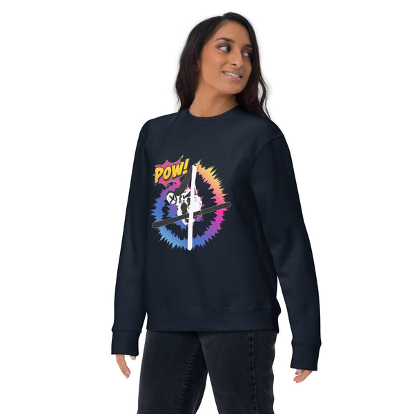Snow Ski Tail Grab Premium Sweatshirt