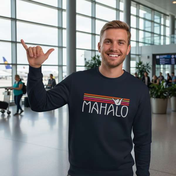 Surf Mahalo Embroidered Sweatshirt