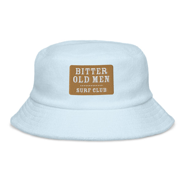 Surf Bitter Old Men Surf Club Unstructured Terry Cloth Bucket Hat