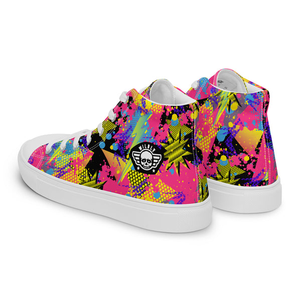 Wildly 80's Rad Women’s high top canvas shoes
