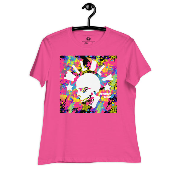 Wildly 80's Screaming Women's Relaxed T-Shirt - Wildly Creative Shop