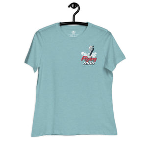 Snowboard Flying High Women's Relaxed T-Shirt - Wildly Creative Shop