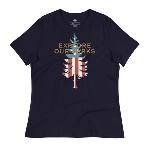 Adventure Explore Our Parks Women's Relaxed T-Shirt