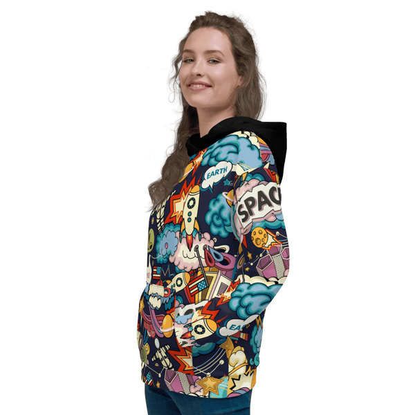 Earth Wildly Space heavy weight hoodie - Wildly Creative Shop