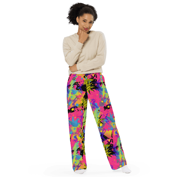 Wildly 80's Wildly All-over print wide-leg pants