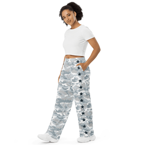 Snow Camo wide-leg pants