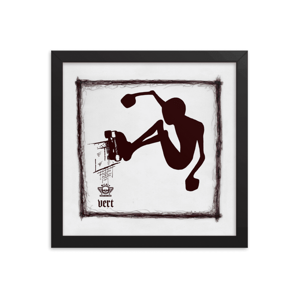 Skate Wildly Vert Grind Framed poster
