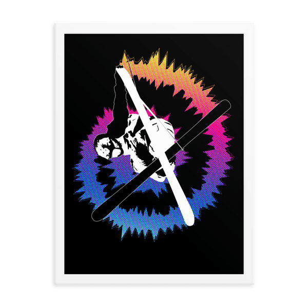 Snow Ski Tail Grab Framed poster