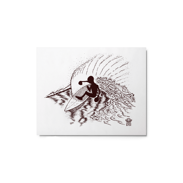 Surf Wildly Epic Throwing Spray Metal prints