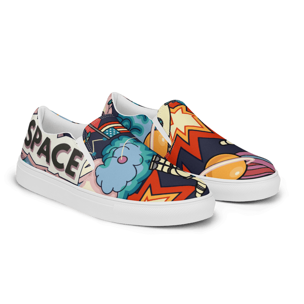 Earth, Wildly Space Men’s slip-on canvas shoes
