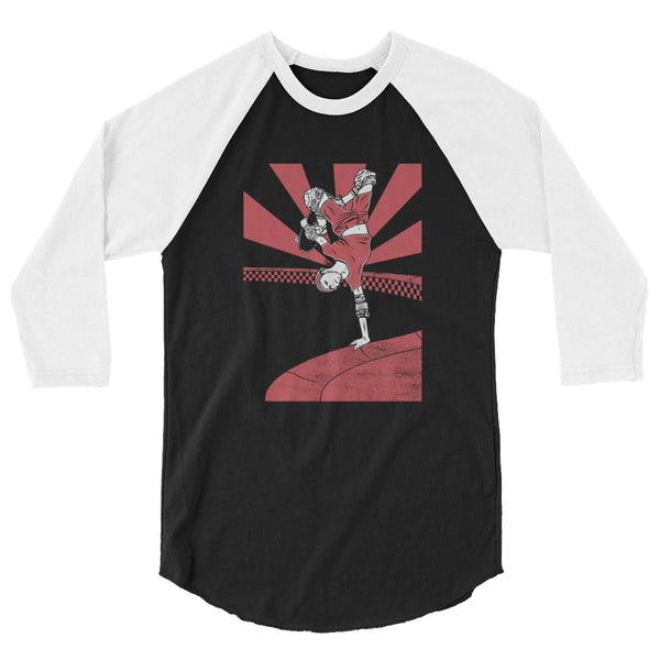 Skate Invert 3/4 sleeve raglan shirt - Wildly Creative Shop