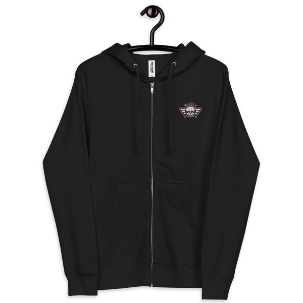 Wildly Independent Unisex medium weight fleece zip up hoodie