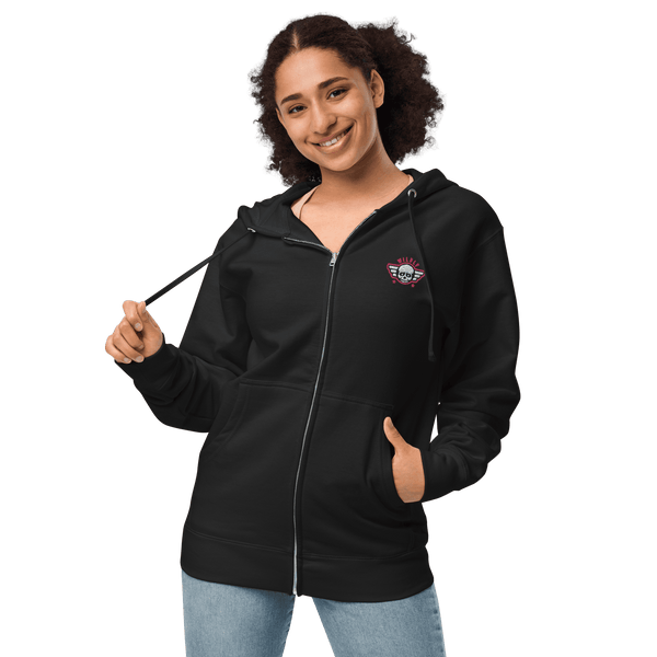 Wildly Independent Unisex medium weight fleece zip up hoodie